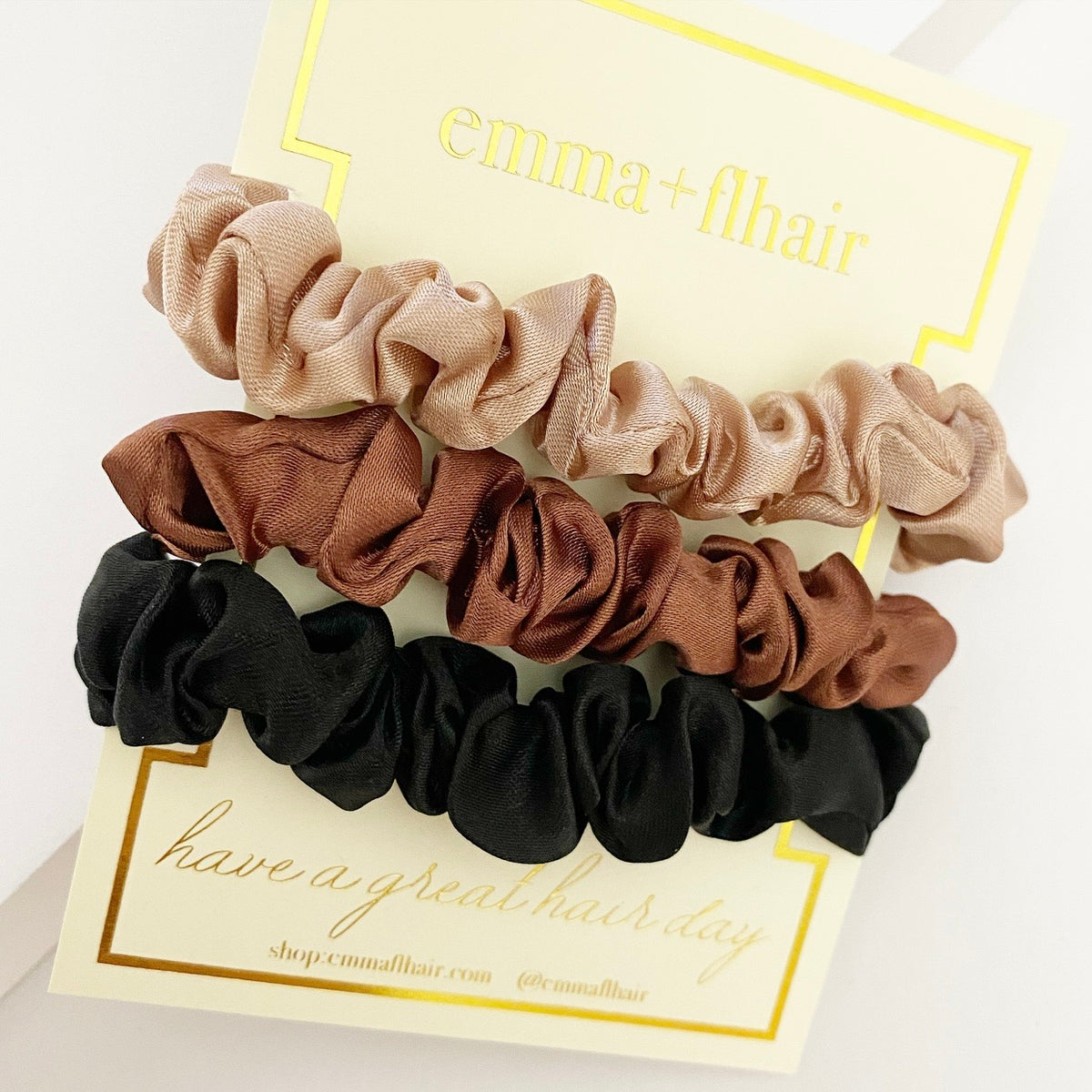 Hair Accessories, 3 Scrunchies Set