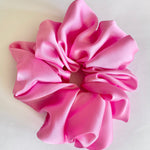 Jumbo Silky Scrunchie in Doll Pink