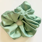 Jumbo Silky Scrunchie in sage Green