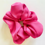Jumbo Silky Scrunchie in Hot Pink