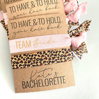 1, 2, or 3 Hair Ties Bachelorette Party Favors Accessories Small Gift Bridesmaids