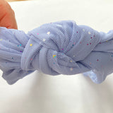 Wide Knotted Headband in Starry Night